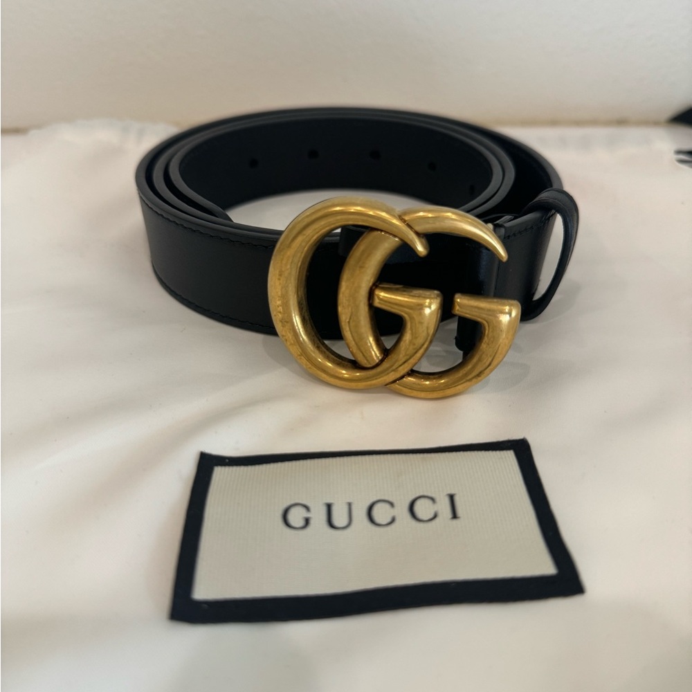 Gucci GG Marymount belt size 90.  Guaranteed authentic